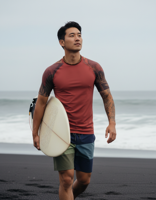 Lava Falls Tropique Rash Guard Men's Rashguard — Dripper
