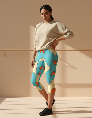 Vector Leggings Capri Leggings — Dripper