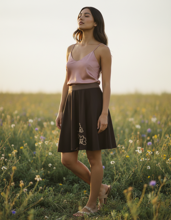 Ink Botanica skater skirts