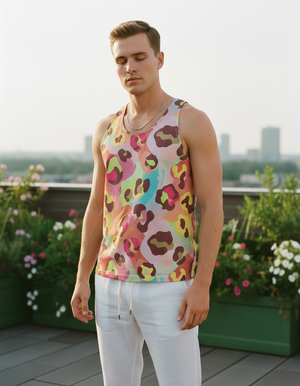Dusty Rose Savanna Tank Top Men's Tank Top — Dripper