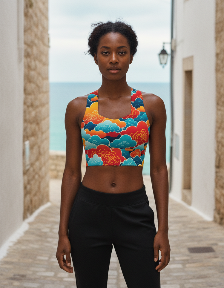 Whispering Current Zephyr Longline Sports Bra