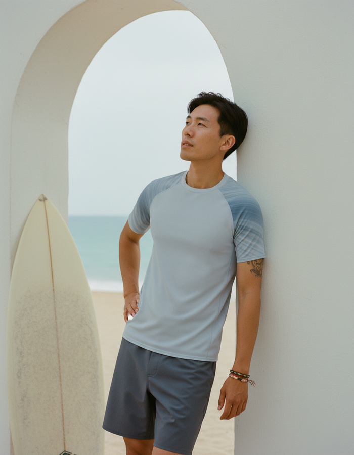 Rashguard — Men's Blue Aura Spectrum