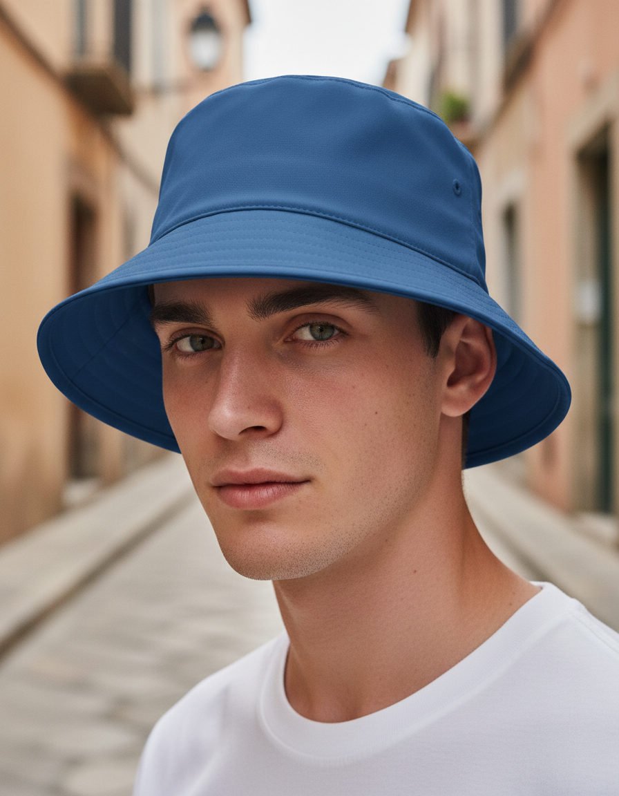 Bucket hat in Classic Blue