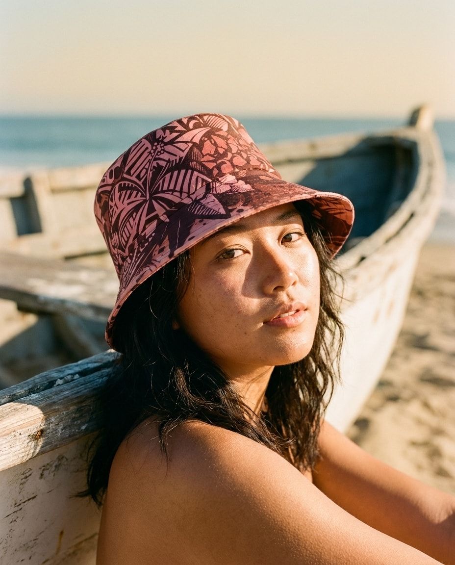 Burnt Sienna Lani Poni bucket hats — view 1 of 2