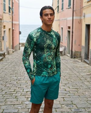 Men's Runway Emerald Bakeneko men's rashguards