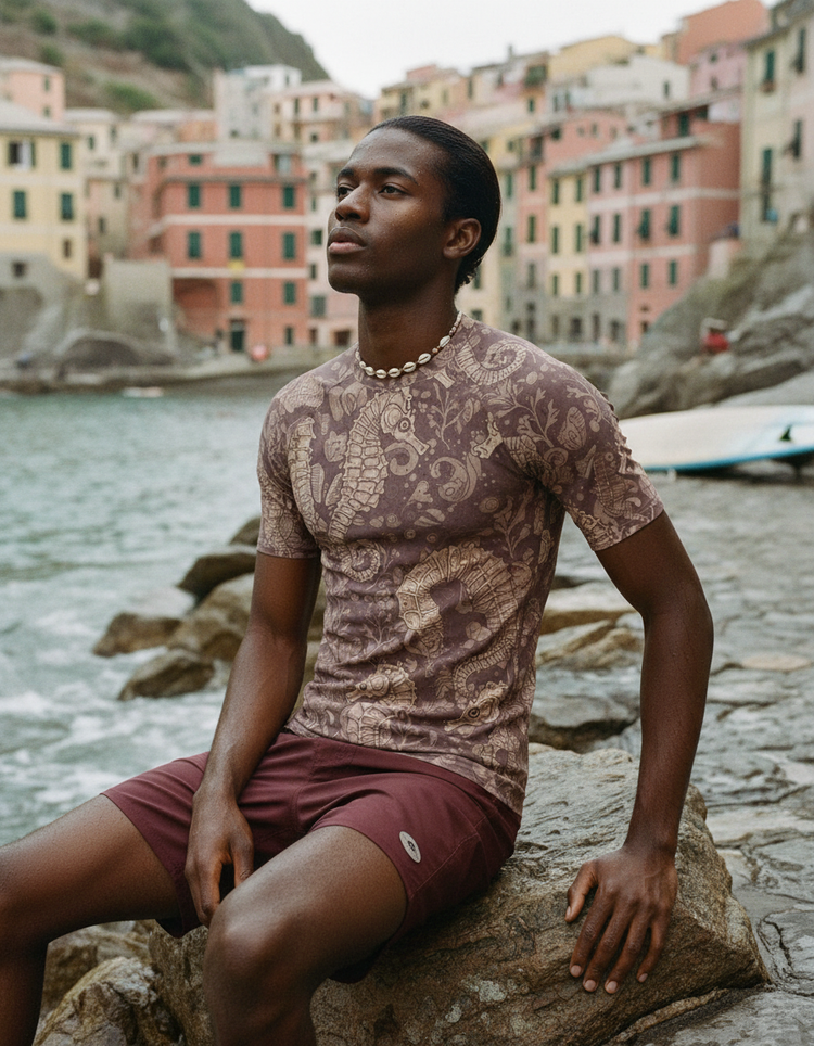 Men's Seahorse Rash Guard