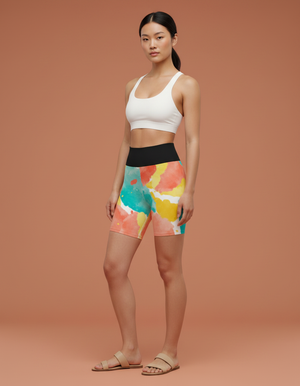 Aqua yoga shorts