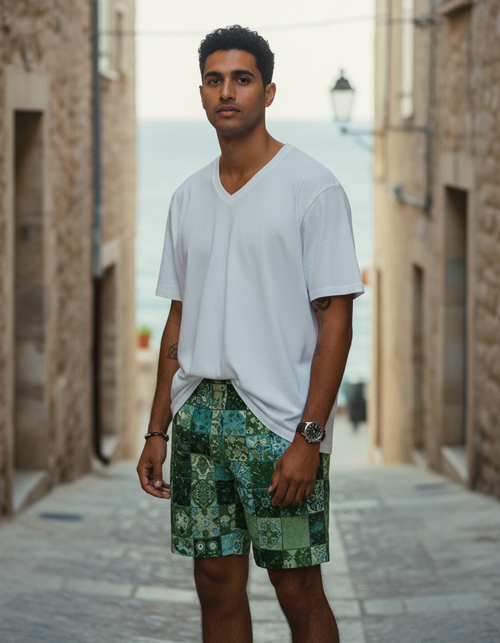 Runway Emerald Celeste Men's Swim Trunks Men's Swim Trunks — Dripper