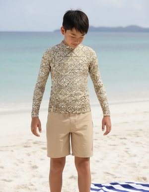 Angora Zellige Rash Guard Youth Rash Guard — Dripper