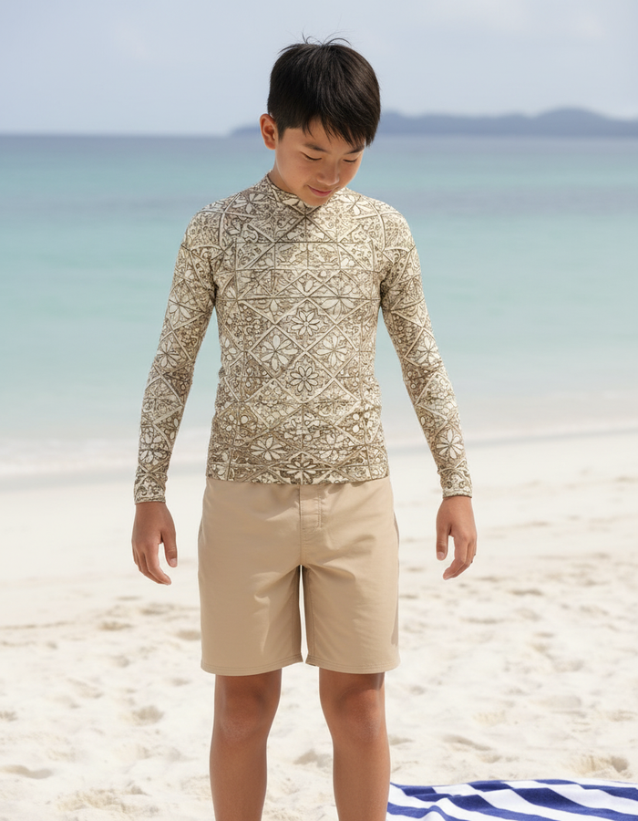 Rashguard — Youth Angora Zellige
