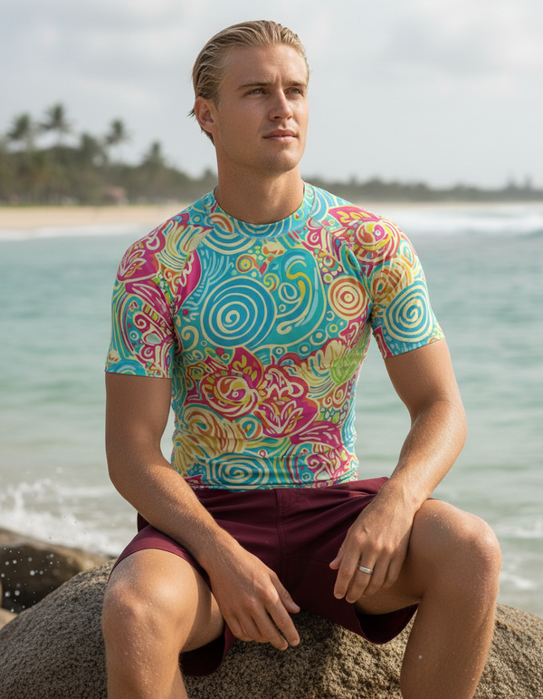 Batik Collection men's rashguards