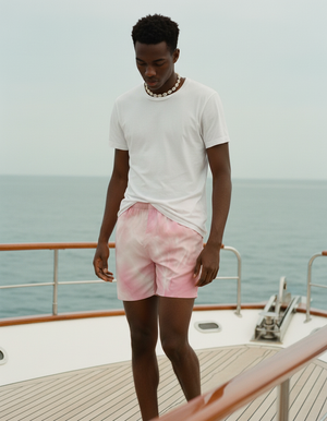 Tea Rose Frost men's swim trunks