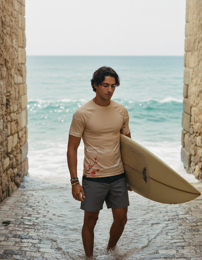 Rashguard — Men's Burnt Sienna Hikari