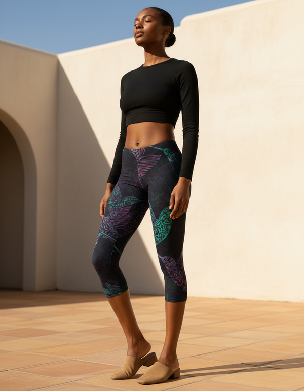 Hummingbird Collection swim & gym leggings