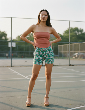 Runway Emerald Kaleidoscope Short Shorts Short Shorts — Dripper