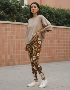 Muskmelon Acanthus full-length leggings
