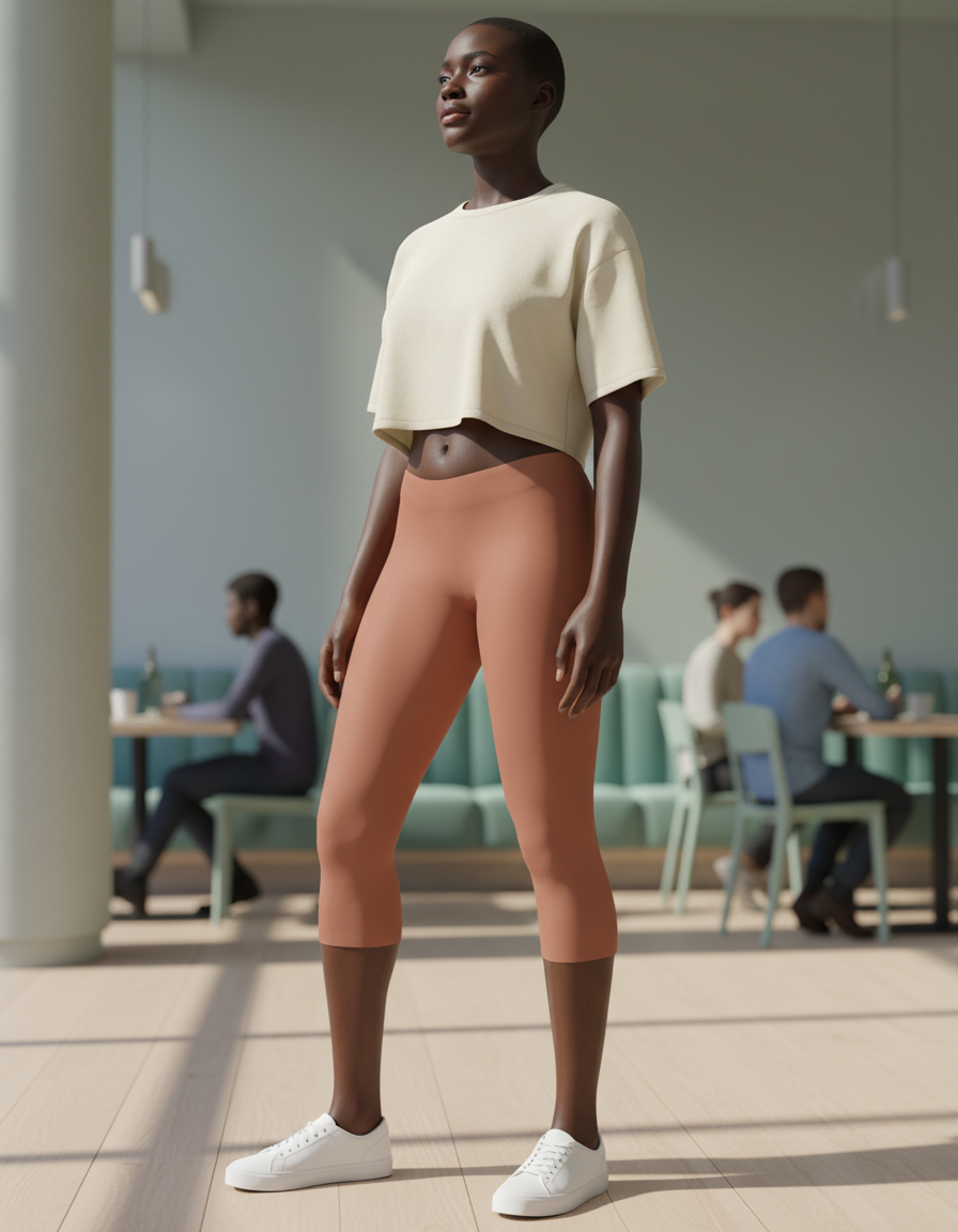 Capri Leggings in Clay