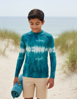 Youth Turquoise Aqua youth rashguards
