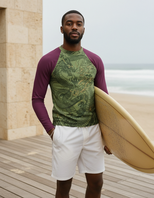 Sycamore Ember Rash Guard Men's Rashguard — Lolekai