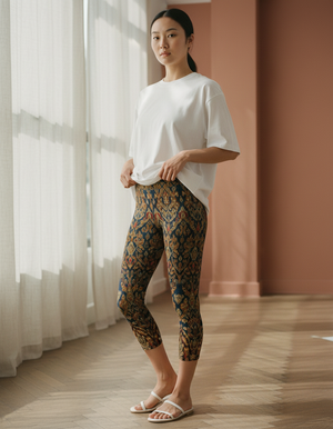 Lotus Capri Yoga Leggings Capri Yoga Leggings — Dripper