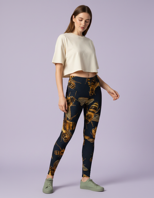Honeycomb full-length leggings