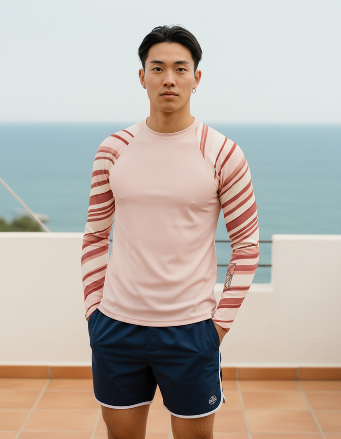 Rashguard — Men's Millennial Pink Sway