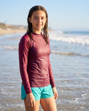 Girls Amaranth Chord girls youth rashguards