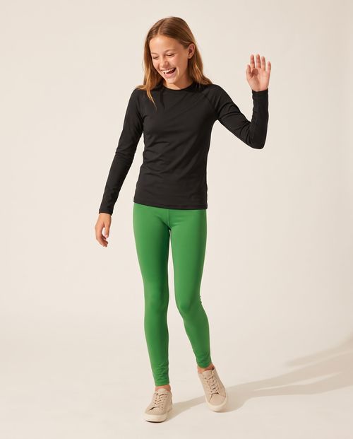 Green Girls Youth Leggings Girls Youth Leggings — Lolekai
