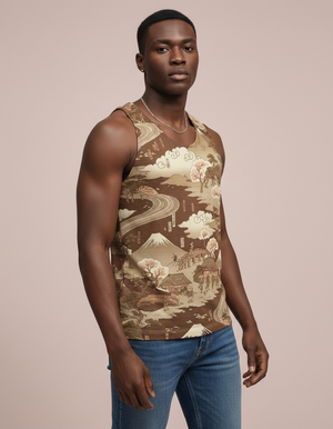 Coffee Bean Shinkai Tank Top Men's Tank Top — Dripper