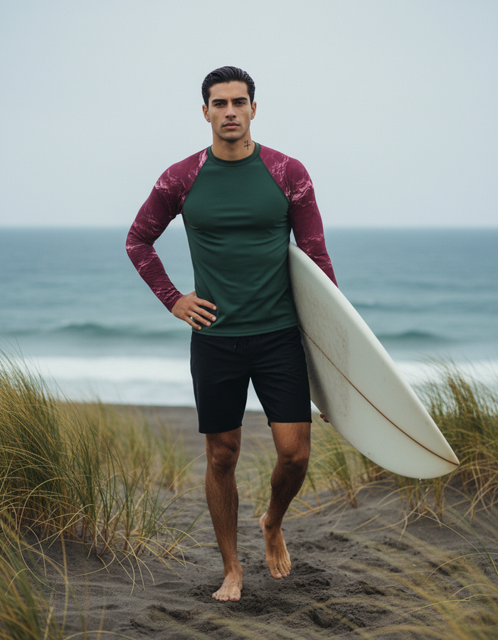 Rashguard — Men's Hot Pink Eclipse