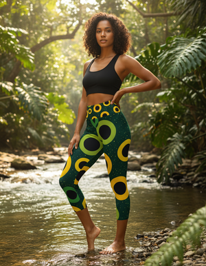 Nebula Capri Yoga Leggings Capri Yoga Leggings — Dripper