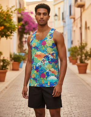 Men's Sakura men's tank tops