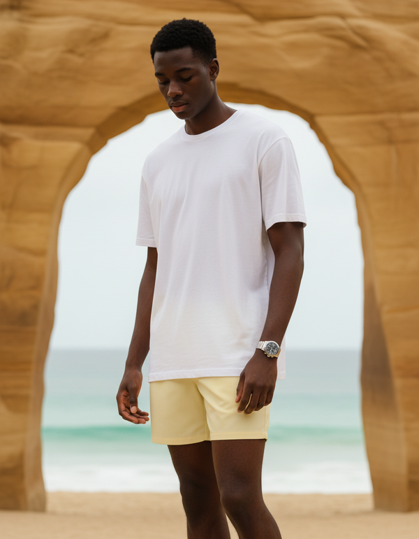 Men's Swim Trunks in Vanilla