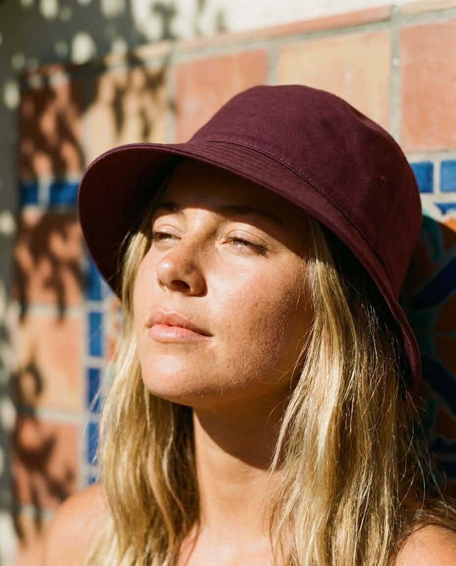 Amaranth Sand & Camel bucket hats