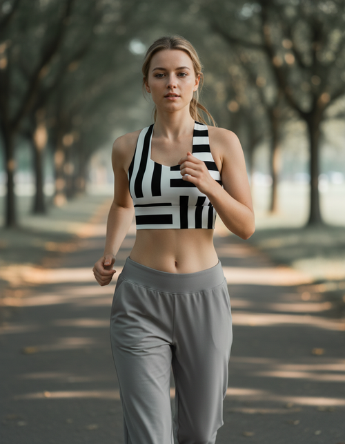 Canvas longline sports bras