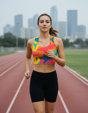 Azure Longline Sports Bra Longline Sports Bra — Dripper