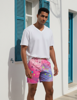 Hot Pink Astral men's swim trunks