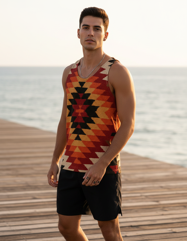 Southwestern Collection men's tank tops