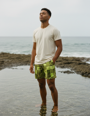 Runway Chartreuse Fragment Men's Swim Trunks bikini — Dripper
