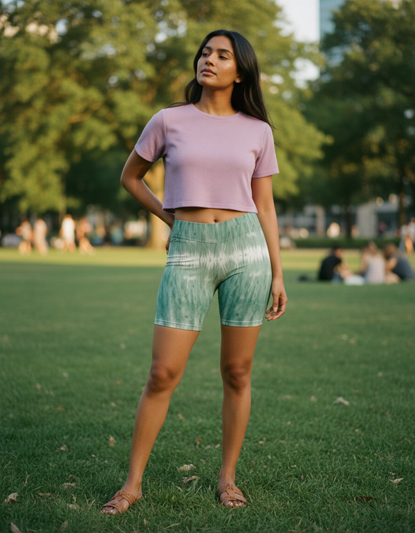 Women's Shibori Short Shorts