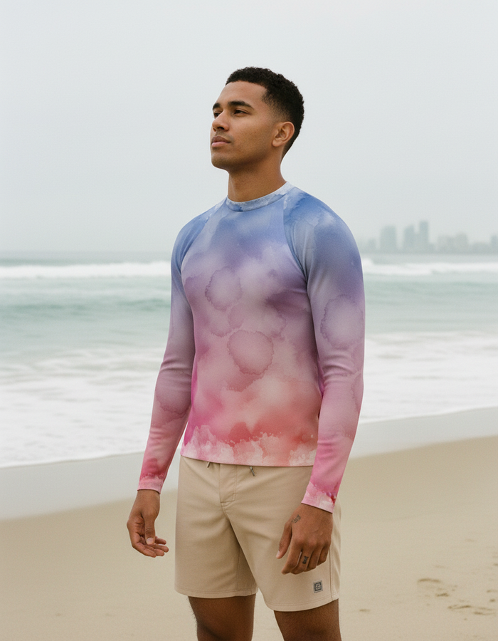 Rashguard — Men's Rhodonite Mosaic