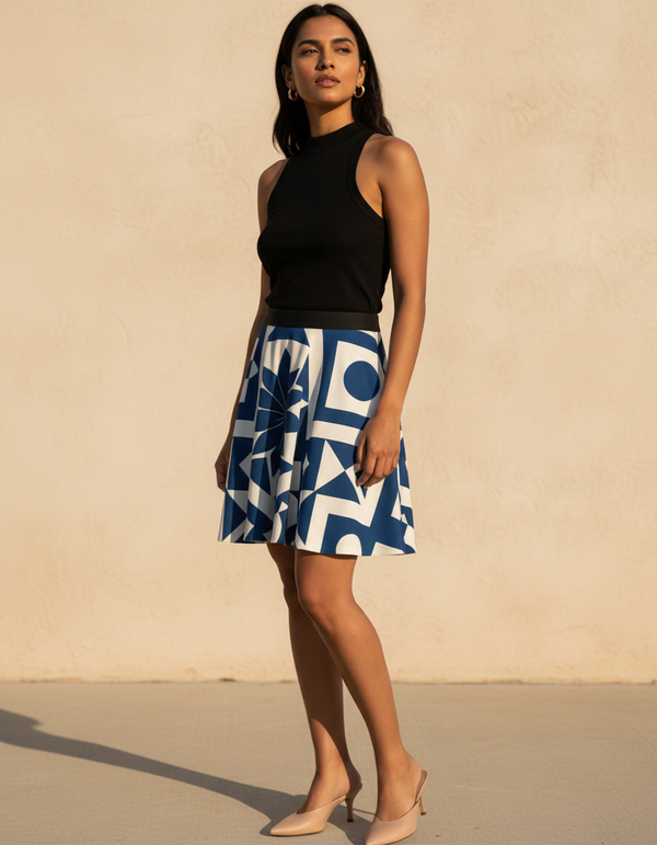 White skater skirts — Dripper