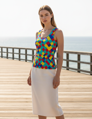 Pixel Tank Top Women's Tank Top — Dripper
