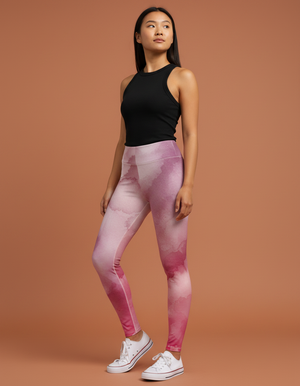 Amaranth Mosaic full-length leggings