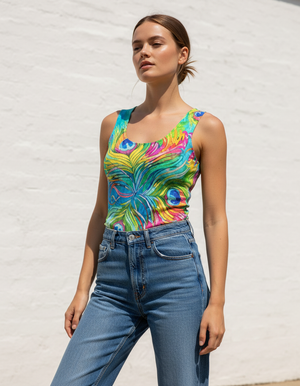 Peacock Collection Tank Tops tank tops