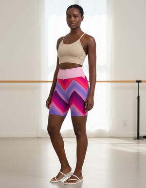 Chevron Collection Yoga Shorts yoga shorts