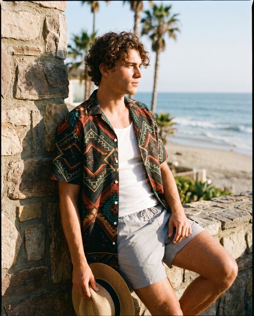 Woven Hawaiian Shirt