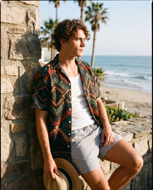 Woven Hawaiian Shirt