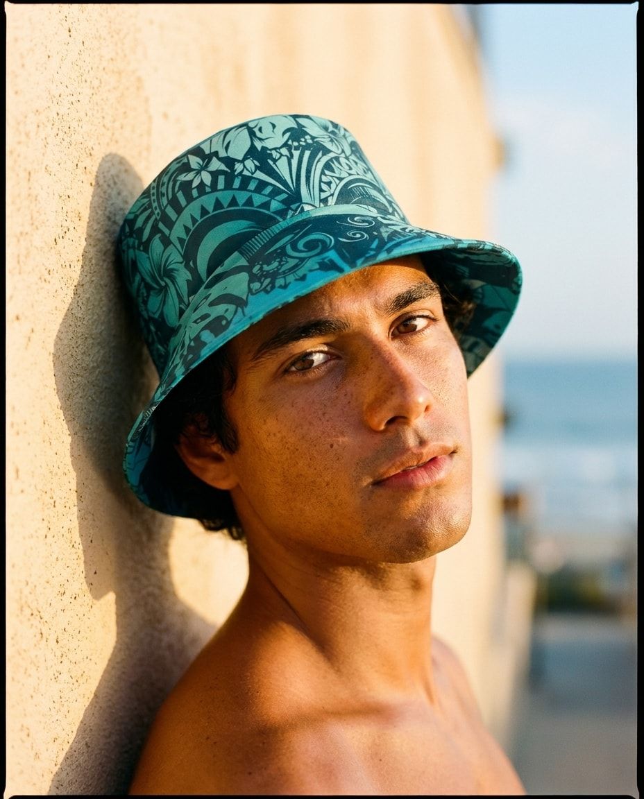 Turquoise Honua Uli bucket hats — view 1 of 2
