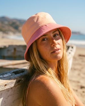 Millennial Pink Cactus Bloom bucket hats
